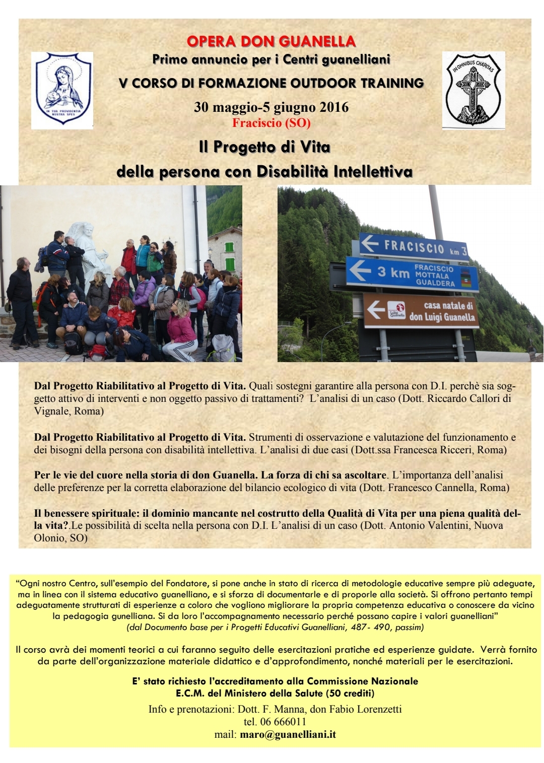 Formazione outdoor training 2016